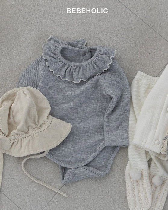 [bebeholic]フリル衿ロンパース