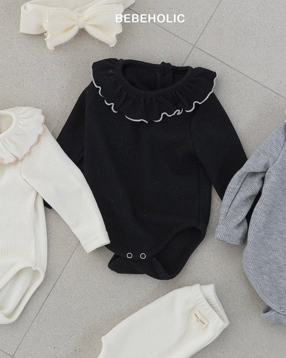 [bebeholic]フリル衿ロンパース
