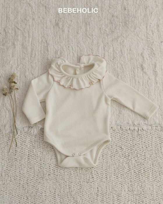 [bebeholic]フリル衿ロンパース