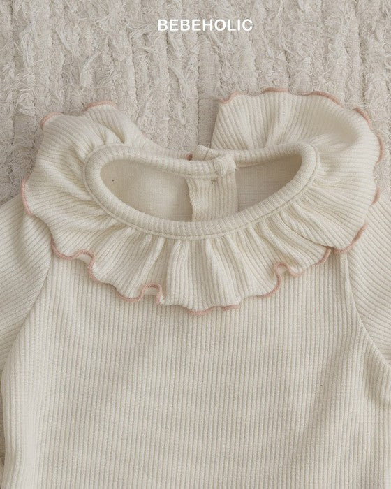 [bebeholic]フリル衿ロンパース