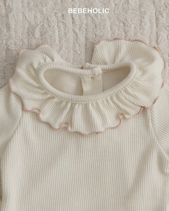 [bebeholic]フリル衿ロンパース