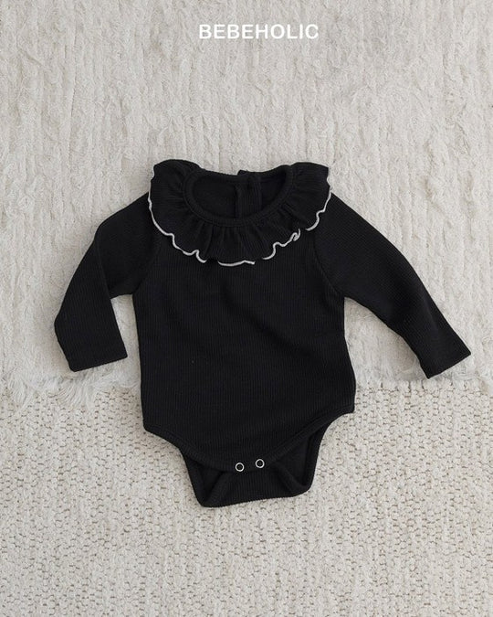 [bebeholic]フリル衿ロンパース