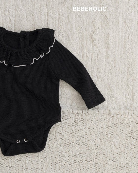 [bebeholic]フリル衿ロンパース