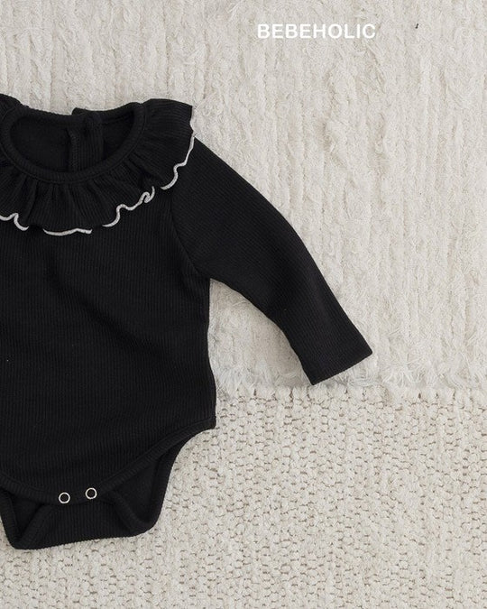 [bebeholic]フリル衿ロンパース