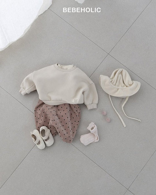 [bebeholic]ラビットドット裏起毛サロペット