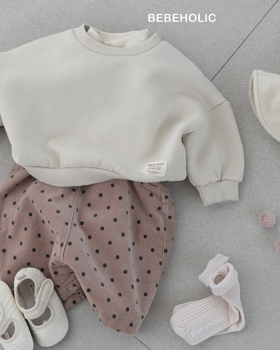 [bebeholic]ラビットドット裏起毛サロペット