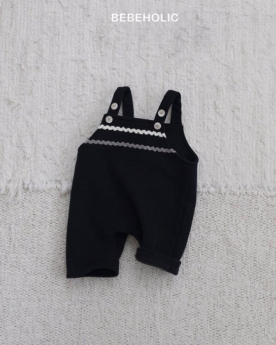 [bebeholic]ライン裏起毛サロペット