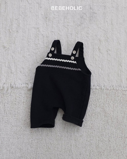 [bebeholic]ライン裏起毛サロペット