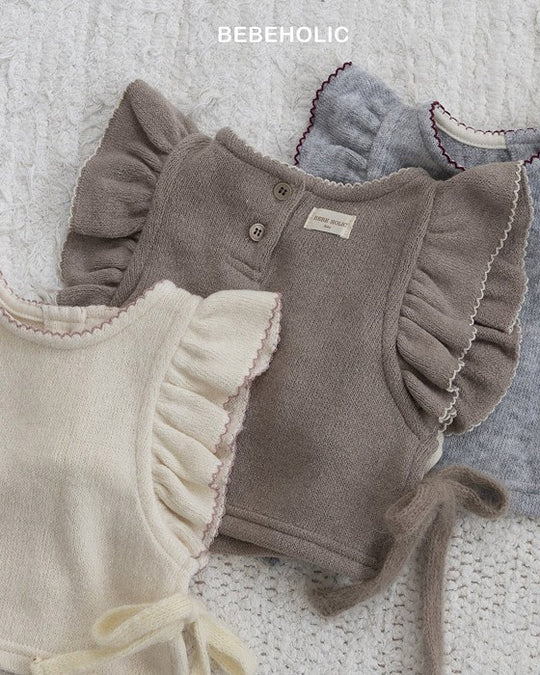 [bebeholic]フリルニットソーベスト