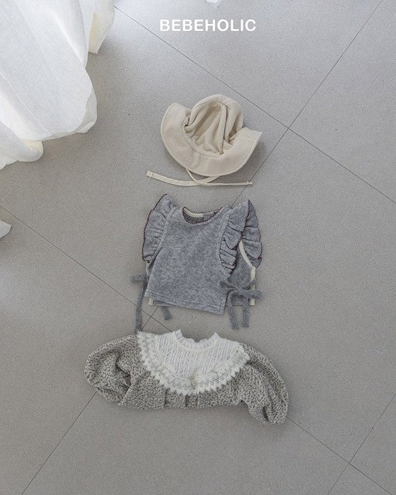 [bebeholic]フリルニットソーベスト