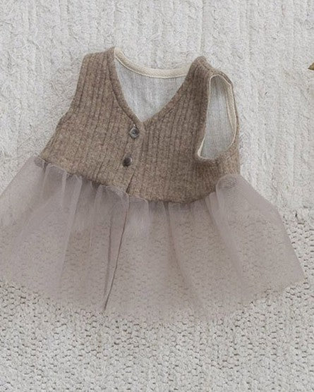 [bebeholic]ニット×チュールベスト