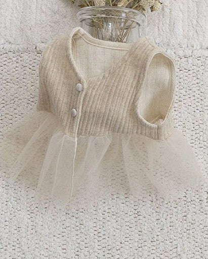 [bebeholic]ニット×チュールベスト