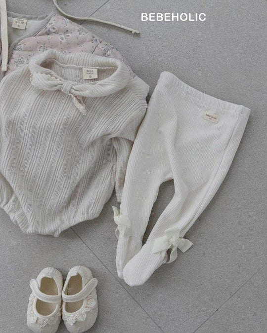 [bebeholic]ベルベットリボンレギンス