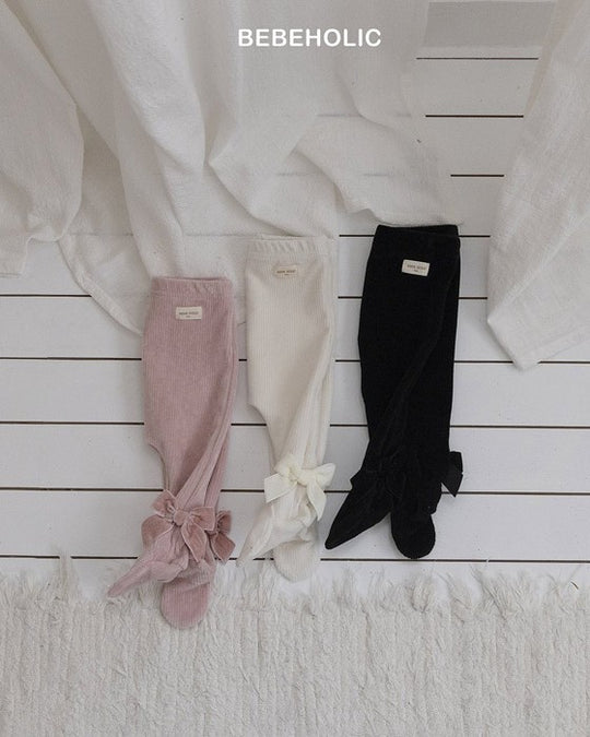 [bebeholic]ベルベットリボンレギンス
