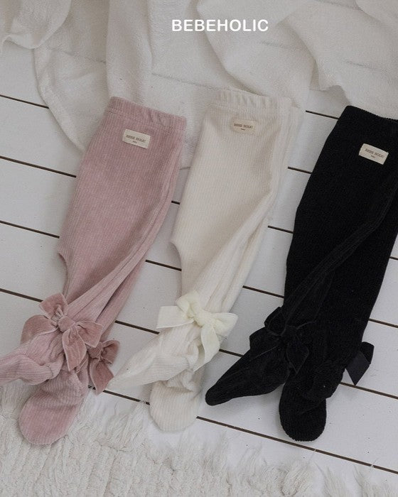 [bebeholic]ベルベットリボンレギンス
