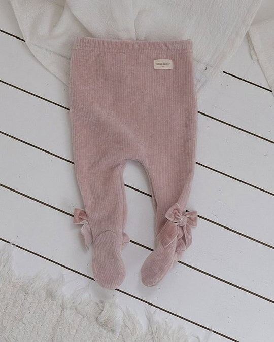 [bebeholic]ベルベットリボンレギンス