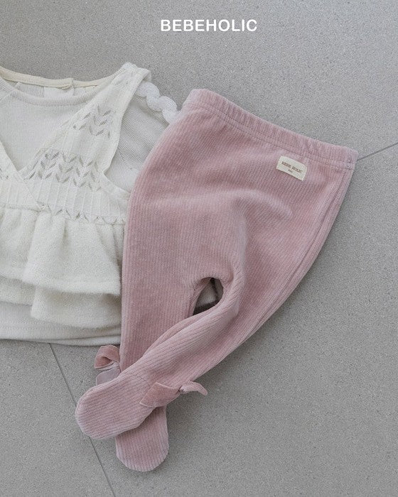 [bebeholic]ベルベットリボンレギンス