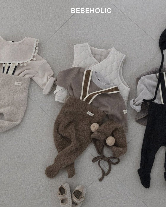 [bebeholic]バイカラーリブニットソー