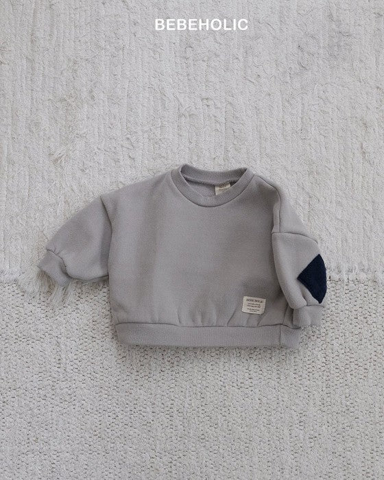 [bebeholic]肘パッチ裏起毛mtm