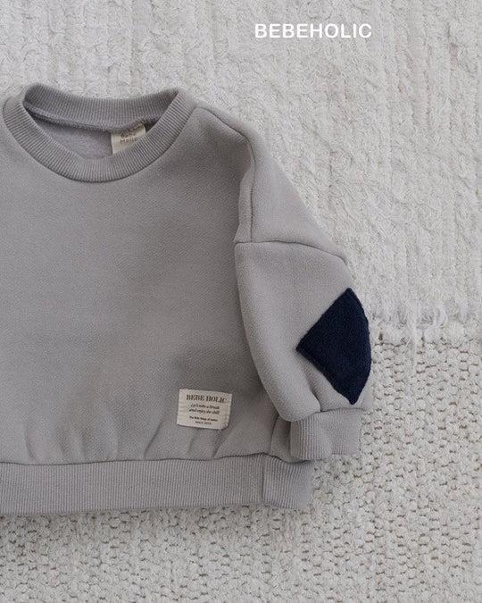 [bebeholic]肘パッチ裏起毛mtm