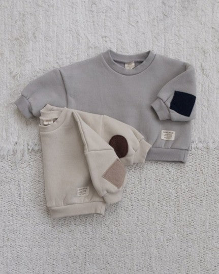 [bebeholic]肘パッチ裏起毛mtm