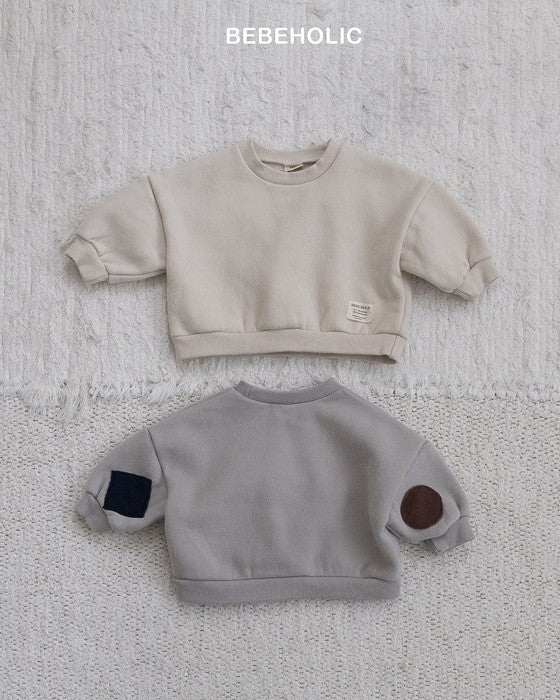 [bebeholic]肘パッチ裏起毛mtm