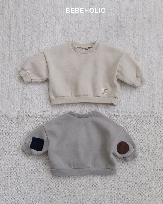 [bebeholic]肘パッチ裏起毛mtm