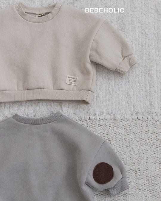 [bebeholic]肘パッチ裏起毛mtm