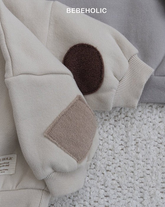 [bebeholic]肘パッチ裏起毛mtm