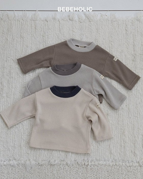 [bebeholic]バイカラーリブニットソー