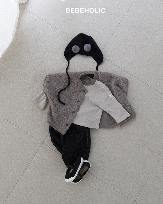 [bebeholic]バイカラーリブニットソー