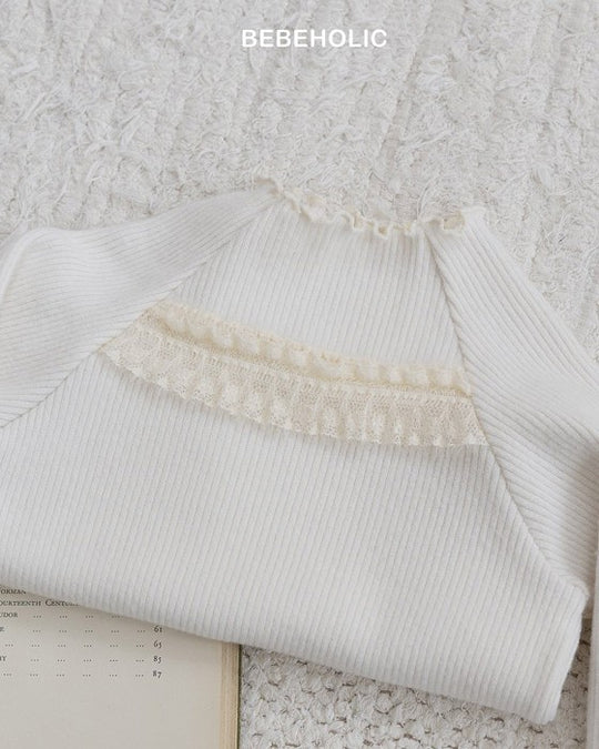 [bebeholic]ポイントレースメロウトップス