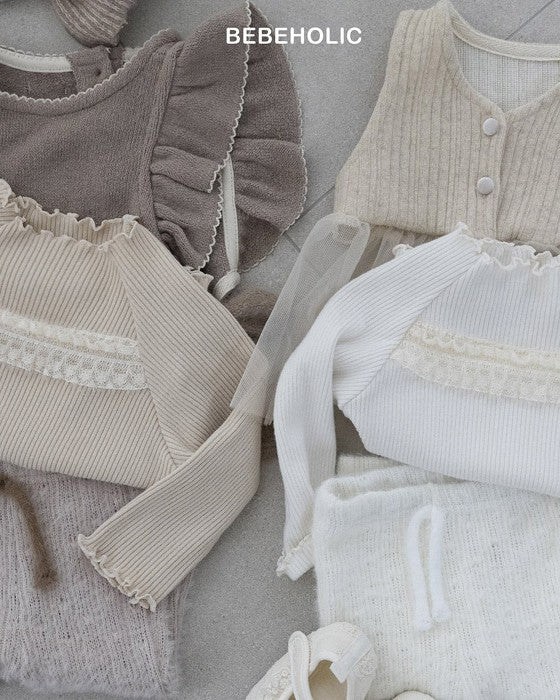 [bebeholic]ポイントレースメロウトップス