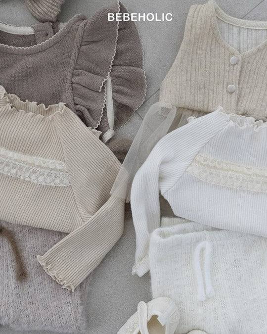 [bebeholic]ポイントレースメロウトップス