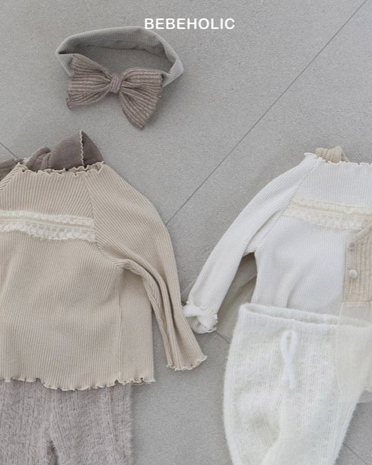 [bebeholic]ポイントレースメロウトップス