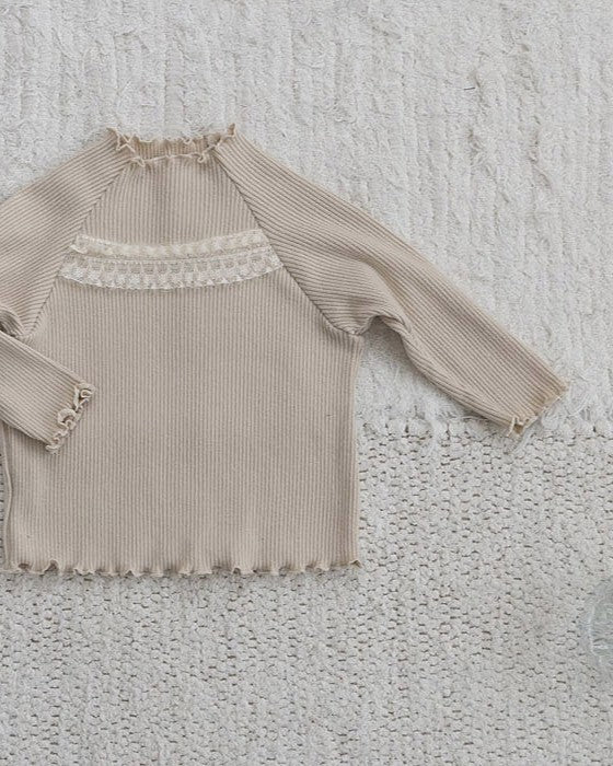 [bebeholic]ポイントレースメロウトップス