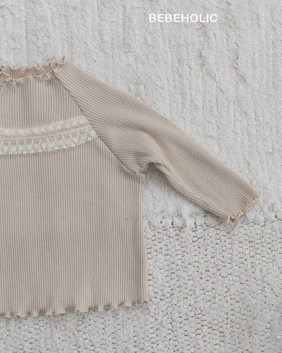 [bebeholic]ポイントレースメロウトップス