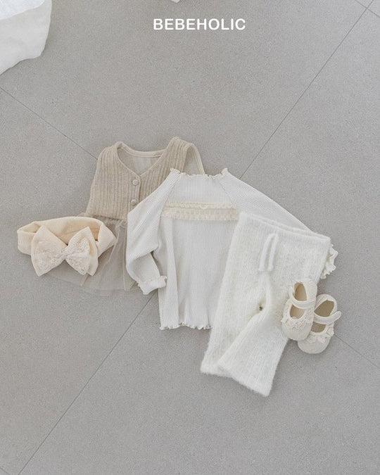 [bebeholic]ポイントレースメロウトップス