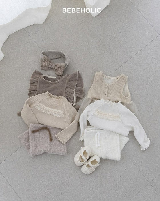 [bebeholic]ポイントレースメロウトップス