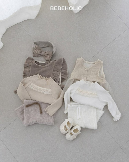 [bebeholic]ポイントレースメロウトップス