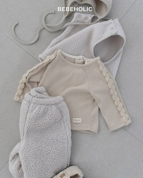 [bebeholic]ウェーブラインニットソー