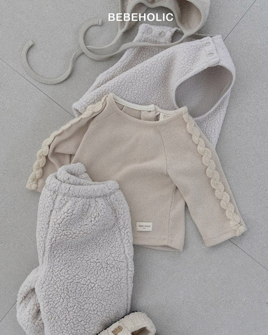 [bebeholic]ウェーブラインニットソー