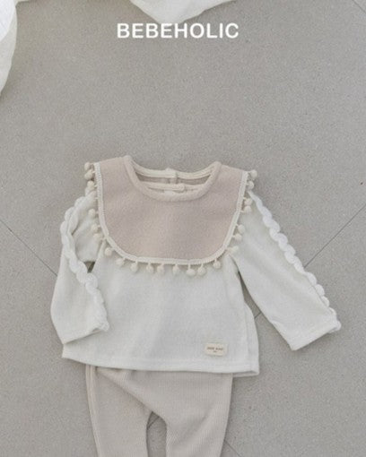 [bebeholic]ウェーブラインニットソー