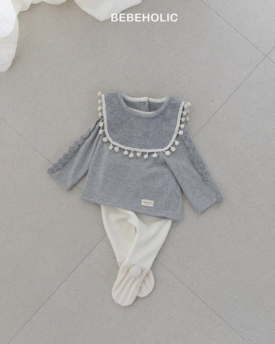 [bebeholic]フリースポンポンスタイ