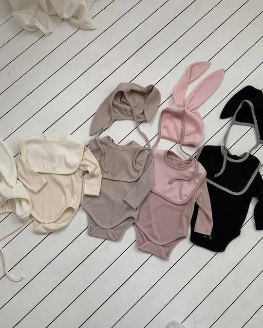 [bebeholic]Sugar golji set (bonnet+suit+cape)