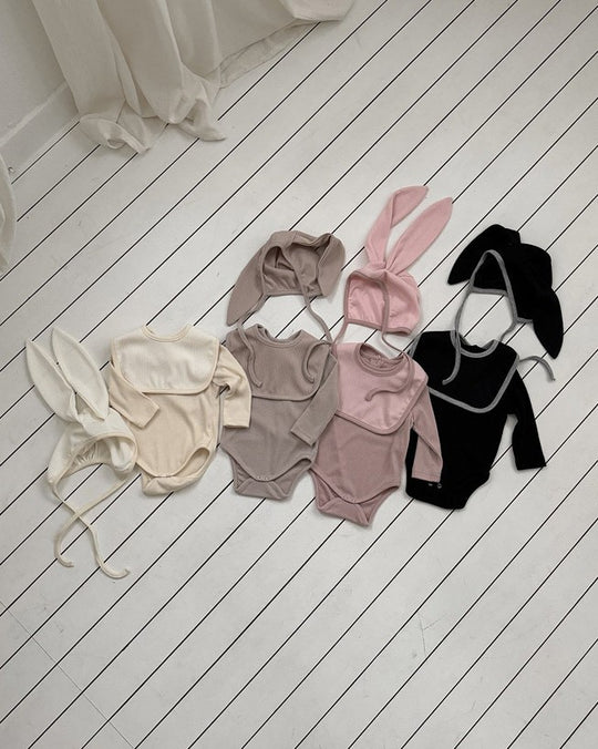 [bebeholic]Sugar golji set (bonnet+suit+cape)