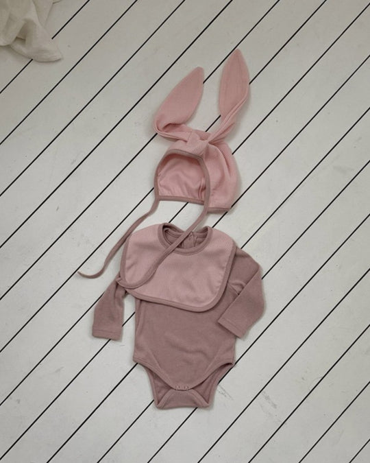 [bebeholic]Sugar golji set (bonnet+suit+cape)