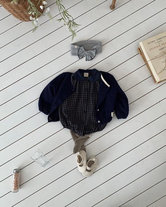 [bebeholic]Temu check suit