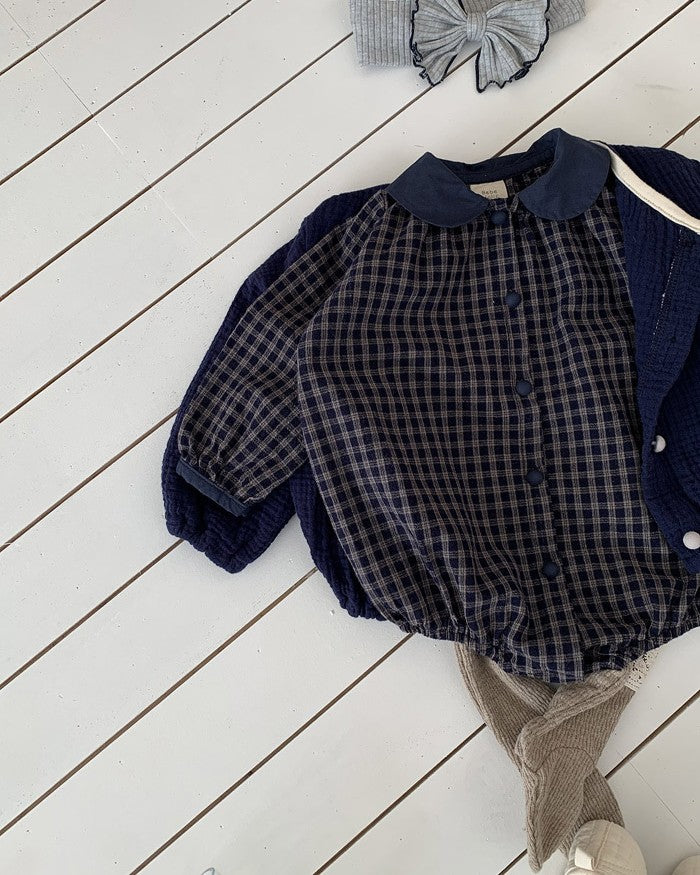 [bebeholic]Temu check suit