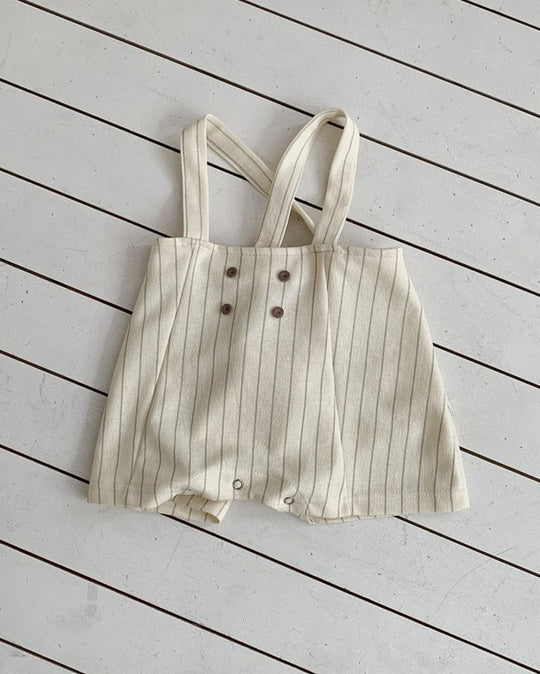 [bebeholic]Stitched suspender pants